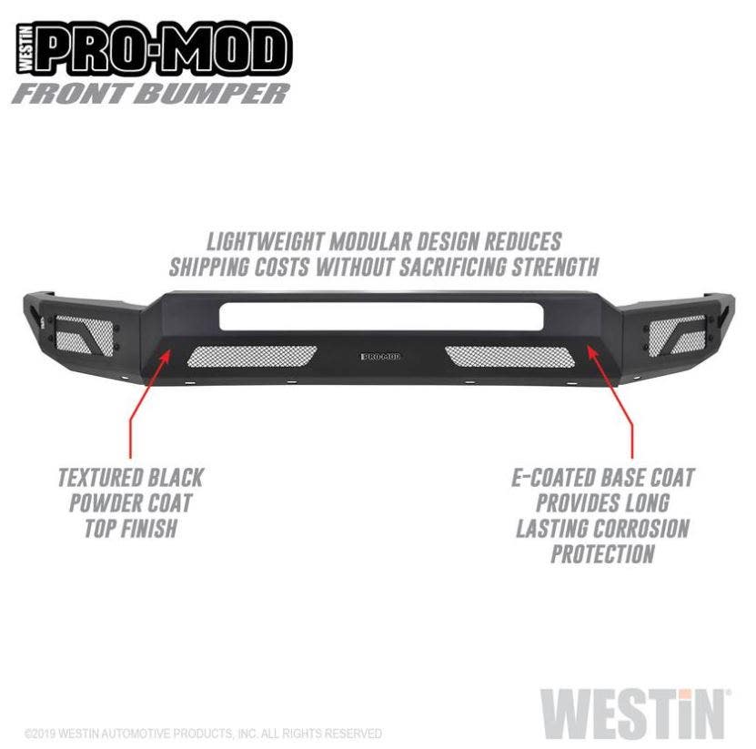 Westin 58-41205 Textured Black Pro-Mod Front Bumper F-250/350/450/550 Super Duty