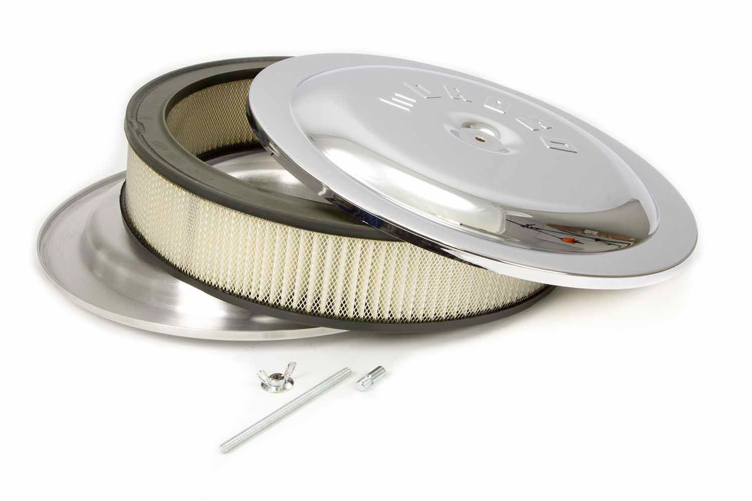 Moroso (65913) 14" X 3" Raised Bottom Air Cleaner Assembly  () 14  X 3  Raised