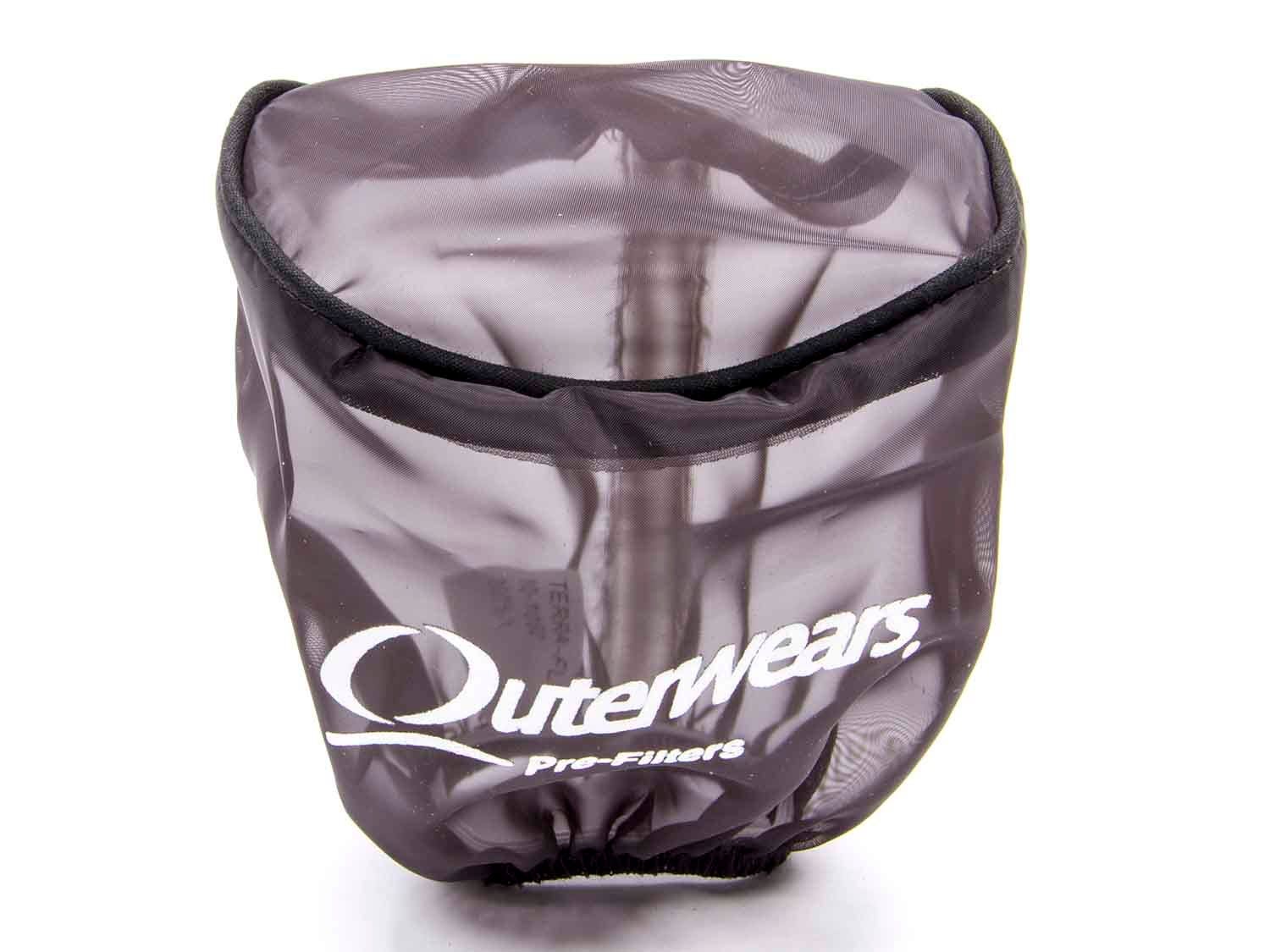 Air Filter Wrap, Pre Filter, 3-1/2 In Od, 4 In Tall, Top, Polyester, Black, Each