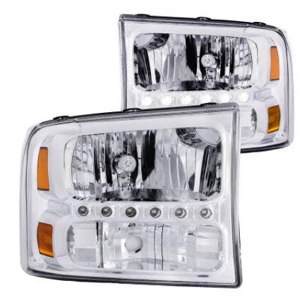 Anzo Usa 111088 Crystal Headlight Set Anzo  Headlight Assembly Crystal Clear;