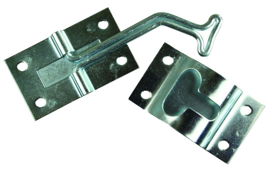 Jr Products 11755 45 Degree Zinc T-Style Door Holder   Door Catch; Used To -