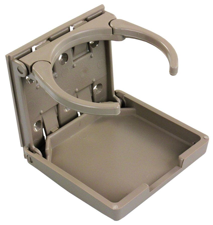 Jr Products 45623 Tan Adjustable Cup Holder   Cup Holder; Mount Location - Flush