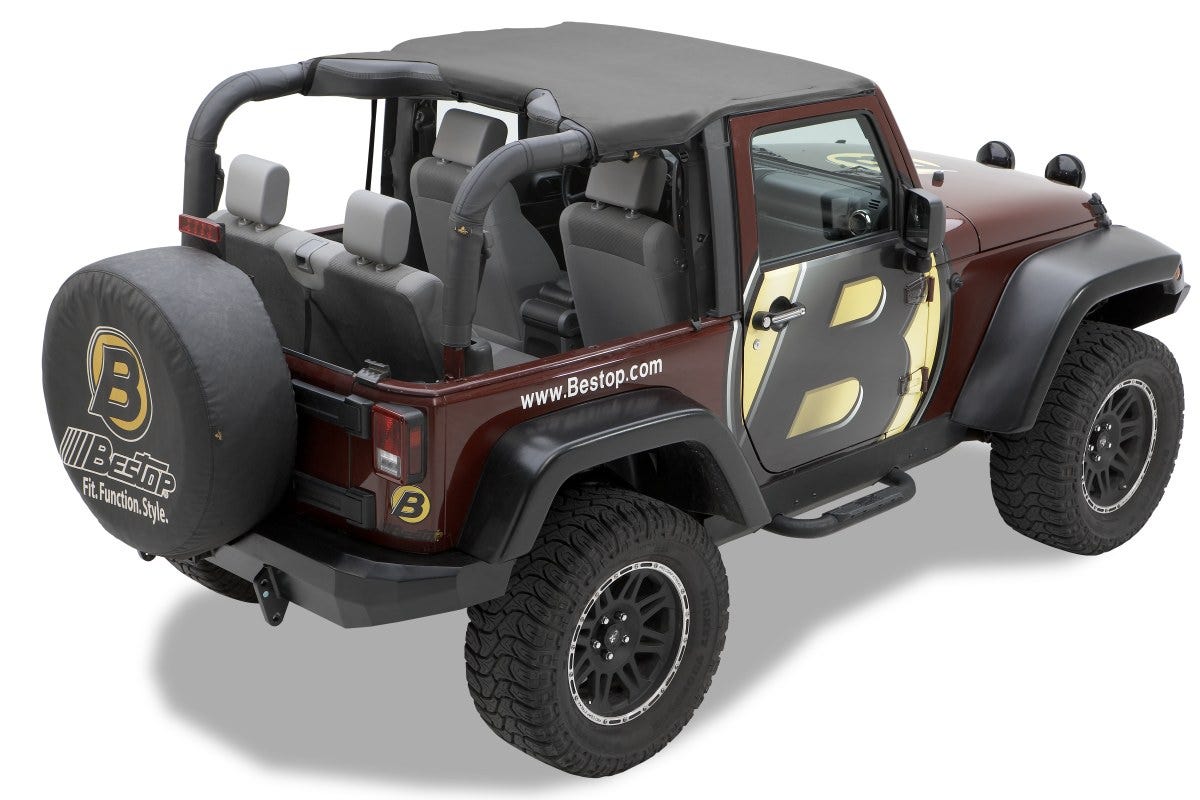 Bestop - 52586-35 - Header Standard Targa Style Bikini Top  Bikini Header Bikini