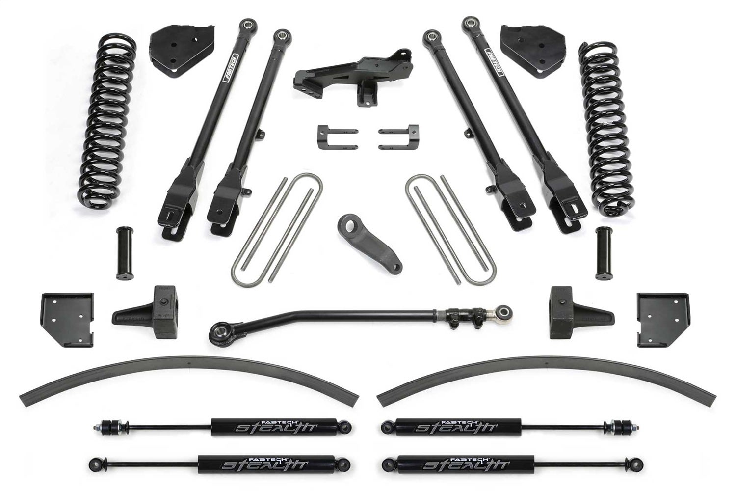 Fabtech K2266m 4 Link System Fits 17-21 F-250 Super Duty F-350 Super Duty   4