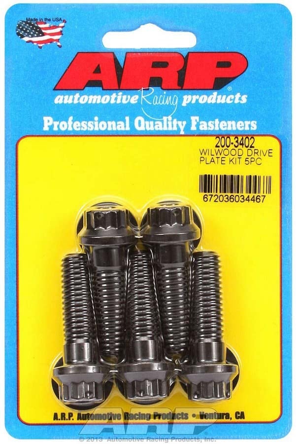 Arp 200-3402 Wilwood Drive Plate Bolt Kit - 5 Piece Arp  Wilwood Drive Plate
