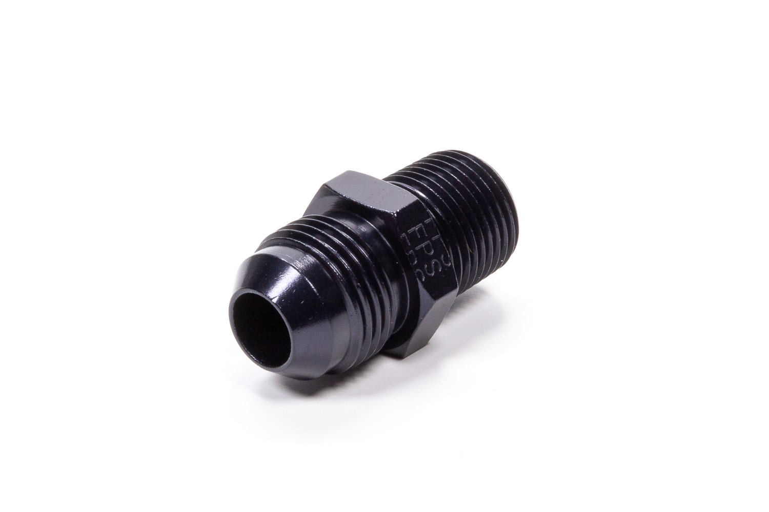 Fragola 481607-Bl Black Size (-8) X 1/4" Mpt Straight Adapter Fitting   Black