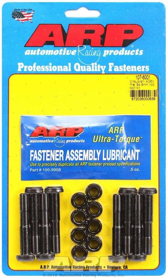 Arp 1076001 High Performance Connecting Rod Bolt Kit, For Select Mitsubishi