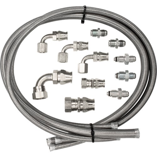 Billet Spec Power Steering Hose Kit For Remote Reservoir (77900) Billet Spec