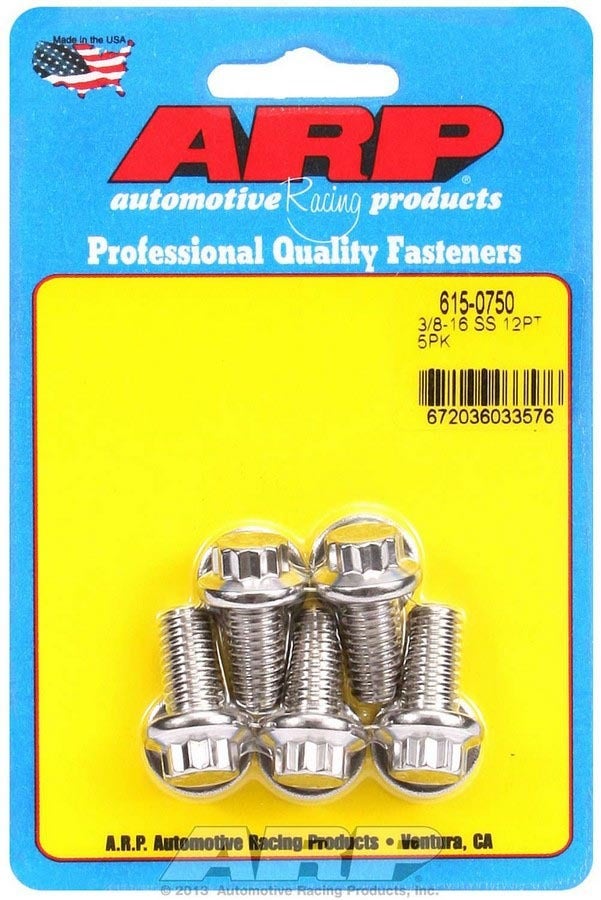 Arp (615-0750) Hex Bolt, Stainless Steel Arp () Hex Bolt, Stainless Steel