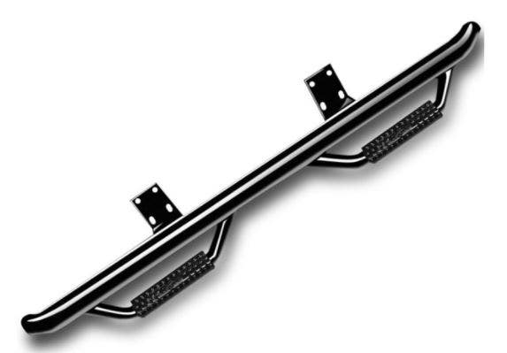 N-Fab C1775cc Cab Length Nerf Step Bar   Nerf Bar Cab Length; Diameter (In) - 3