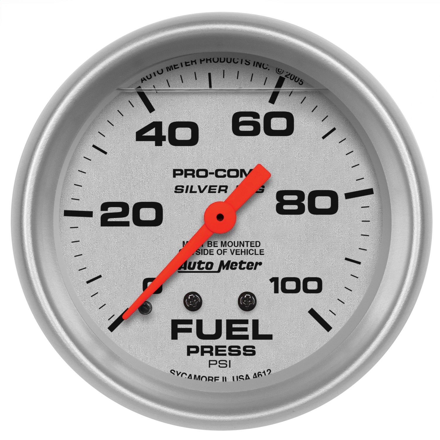 Autometer 4612 Ultra-Lite Mechanical Fuel Pressure Gauge   Ultra-Lite Mechanical
