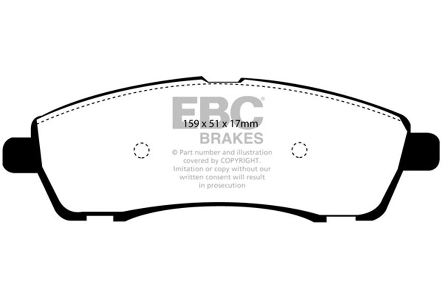 Ebc Brakes Ed91603 Truck/Suv Extra Duty Brake Pads   Truck/Suv Extra Duty Brake