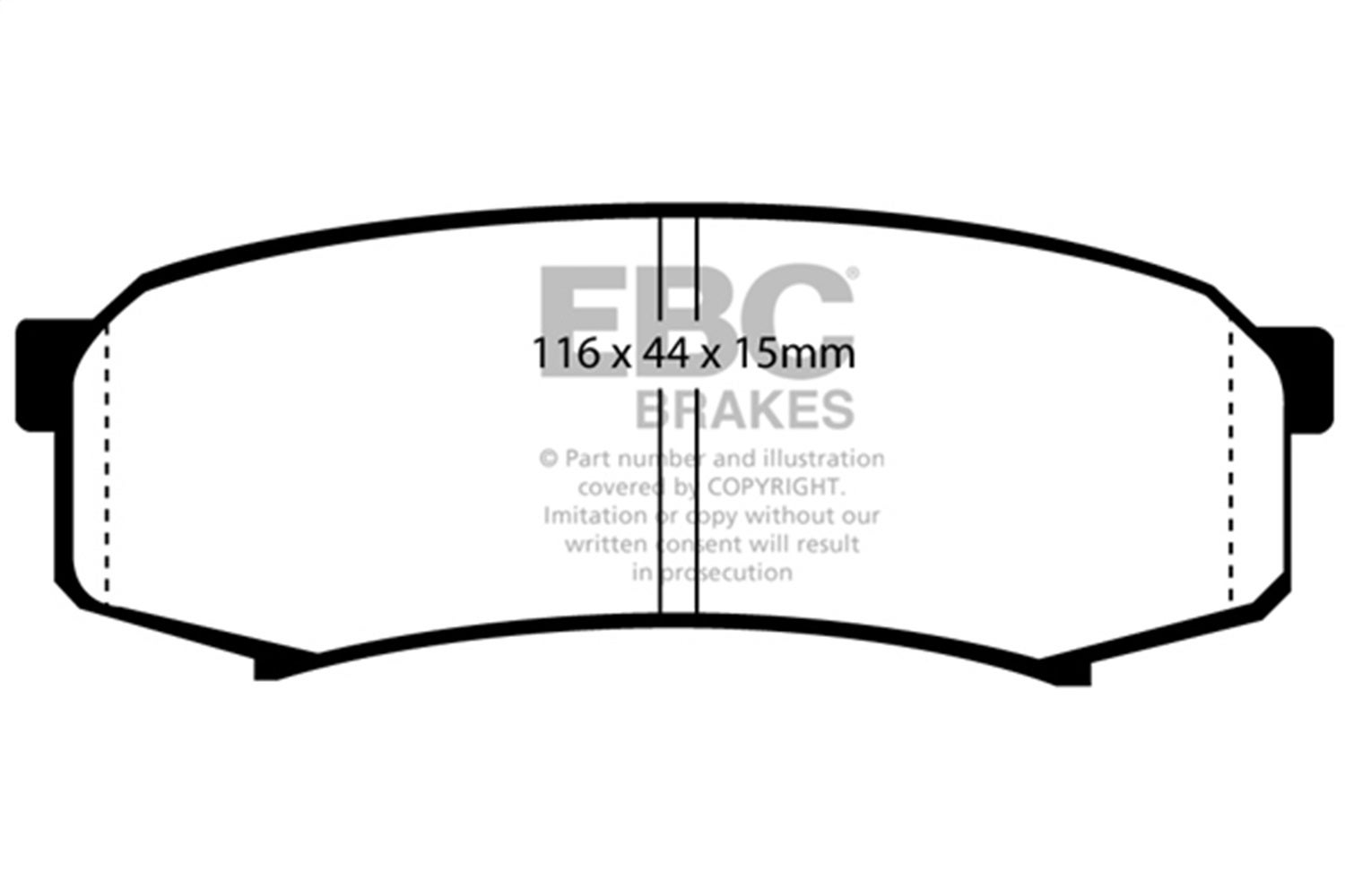 Ebc Brakes Ed9993 Truck/Suv Extra Duty Brake Pads   Truck/Suv Extra Duty Brake