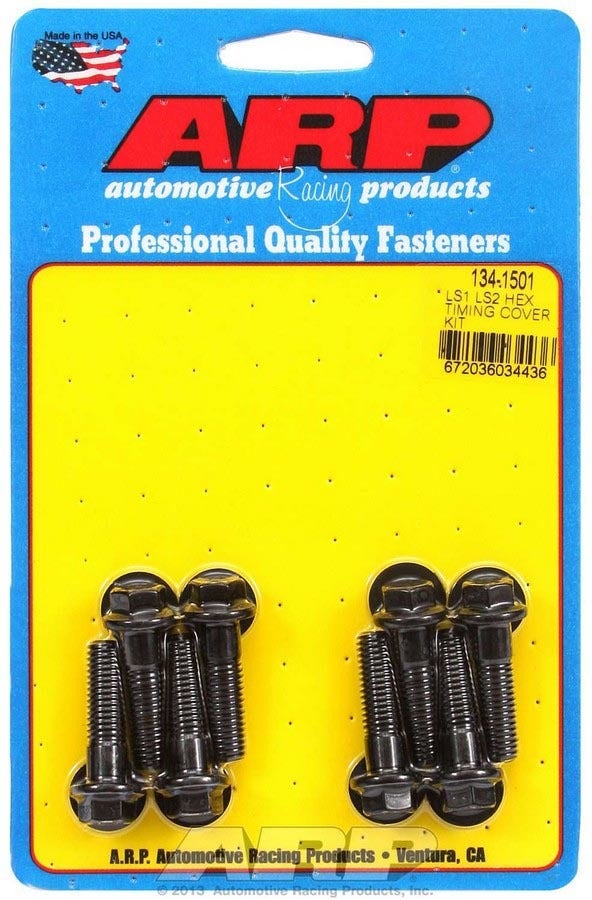 Arp 134-1501 6-Point Timing Cover Bolt Kit For Chevy Ls1/Ls2 Arp  6-Point Timing