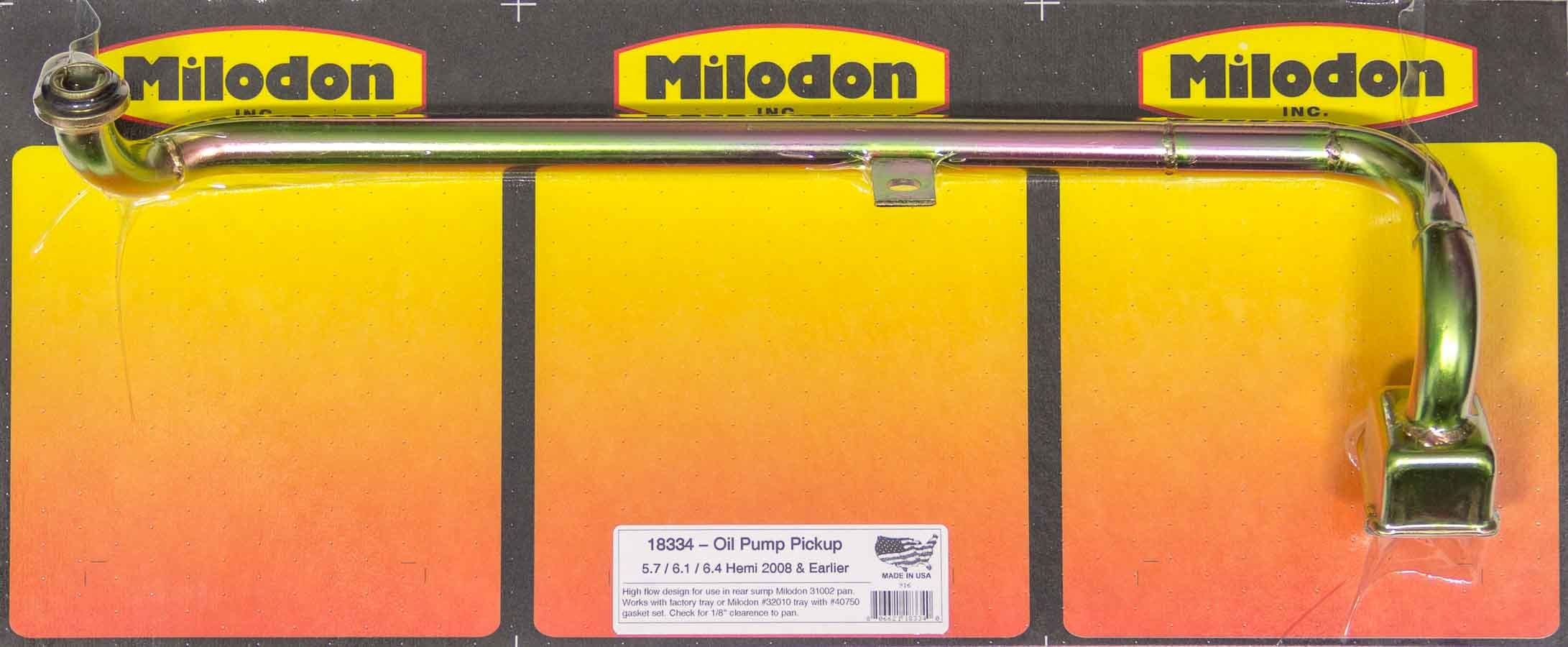 Milodon 18334 Oil Pump Pick-Up Tube   Oil Pump Pick-Up Tube