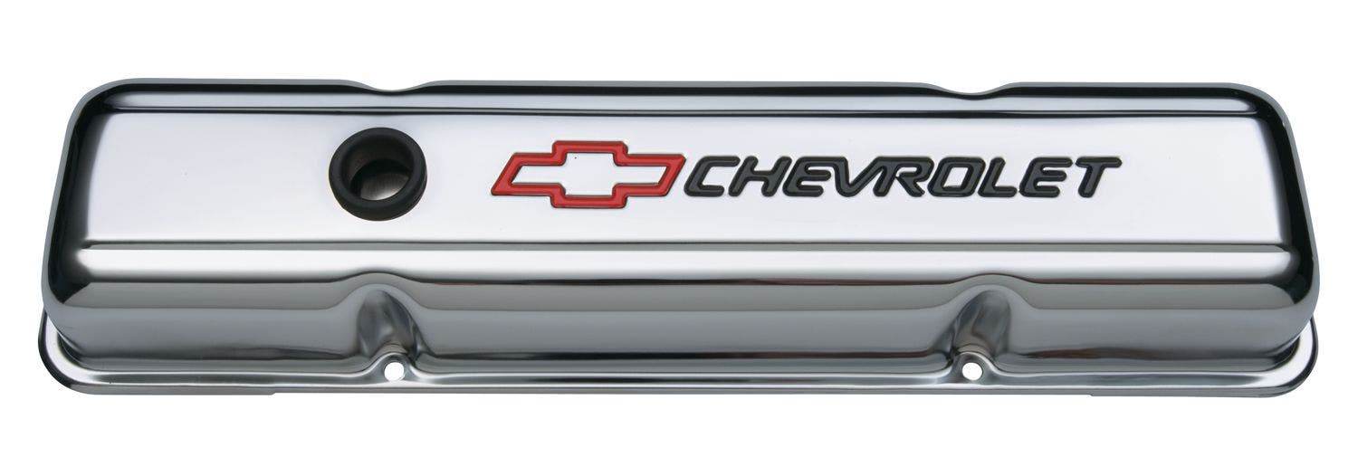 Proform 141-899 Stamped Valve Cover Chevrolet And Bow Tie Emblem, Pair  Parts