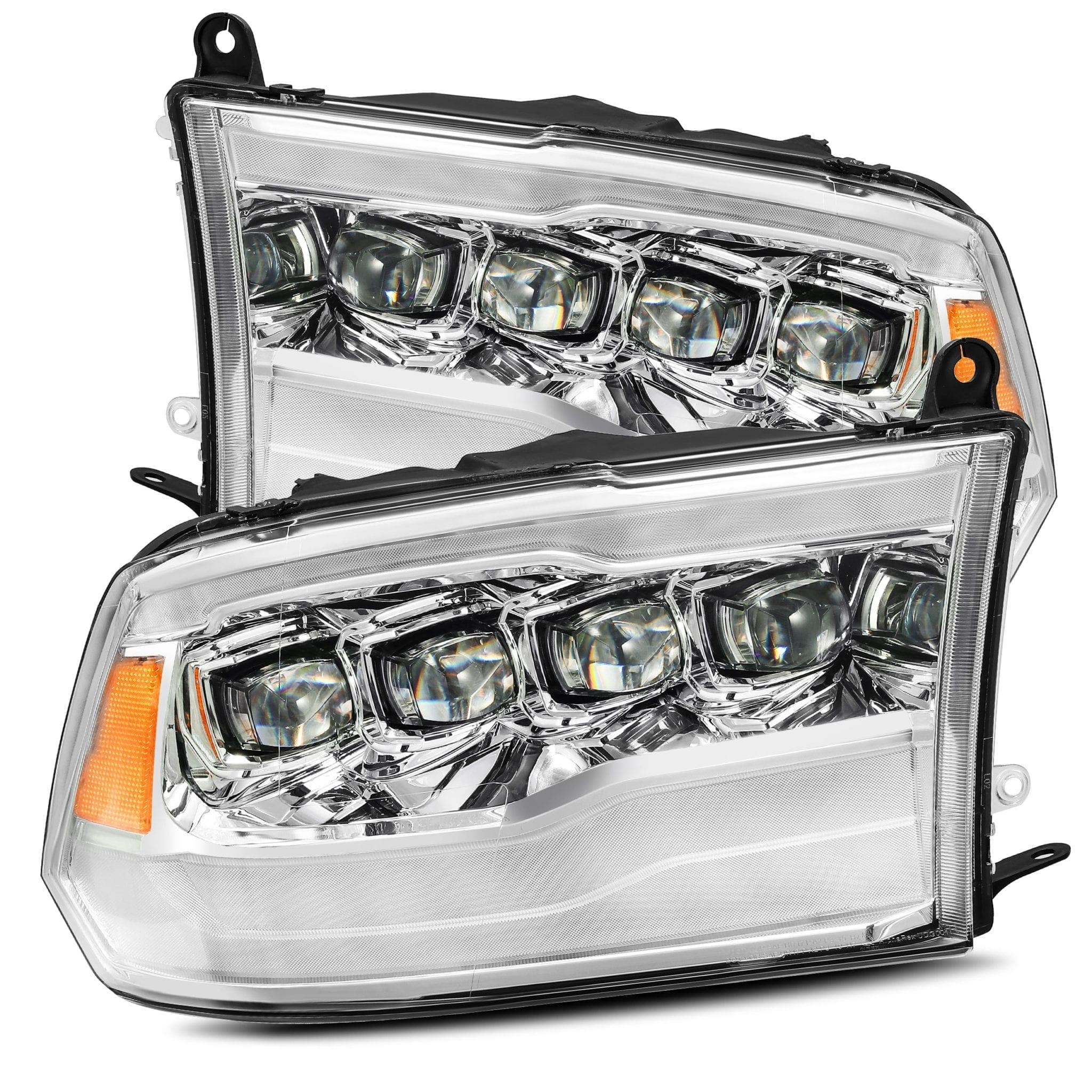 Alpharex-Led Projector Headlights Plank Style Design Chrome -Led Projector