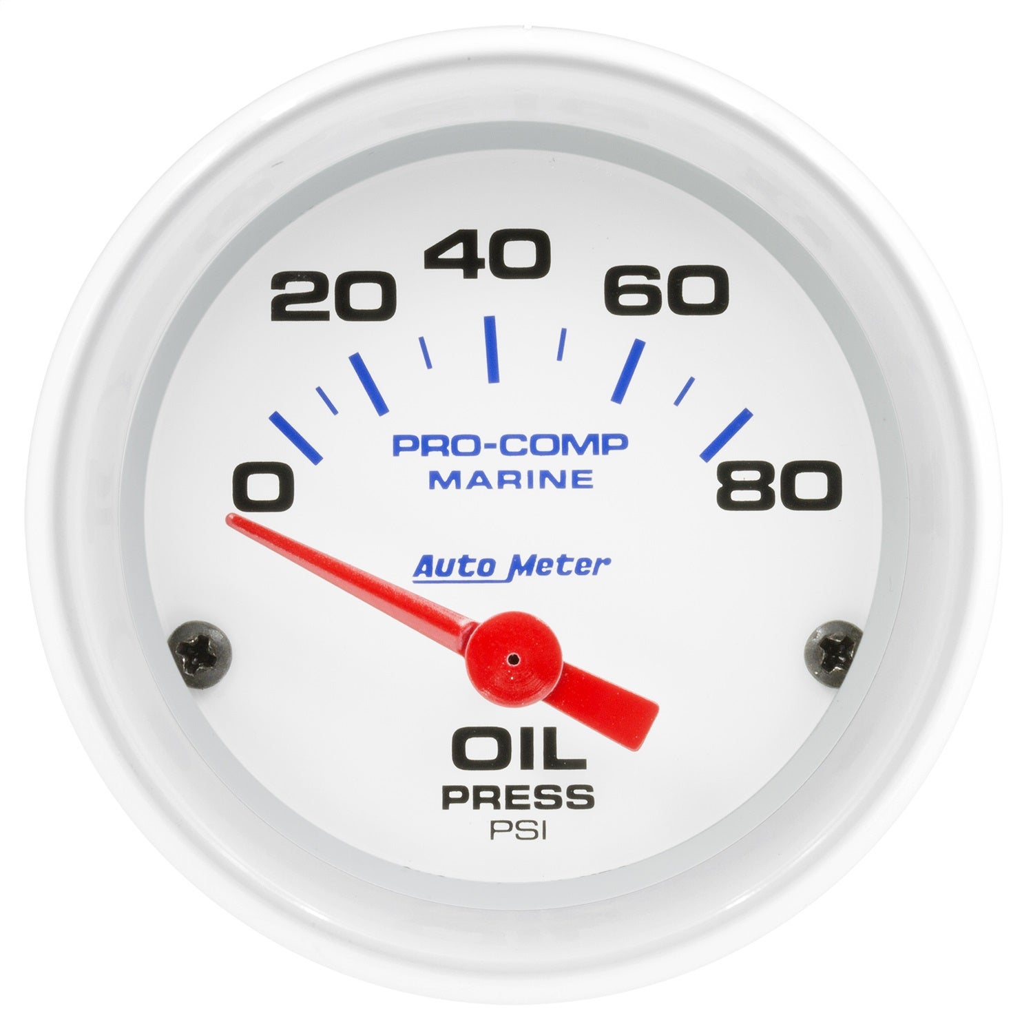 Autometer 200744 Marine Electric Oil Pressure Gauge   Marine Electric Oil