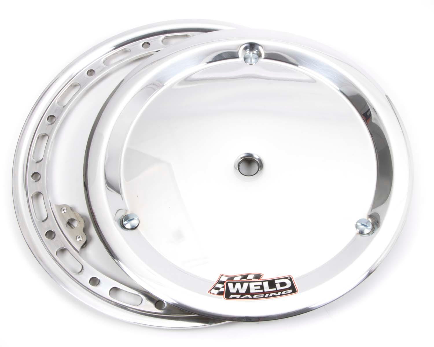 Weld Racing P650-5313 Bead Lock Ring, Slotted, Mud Cover, Aluminum, Polished, 13