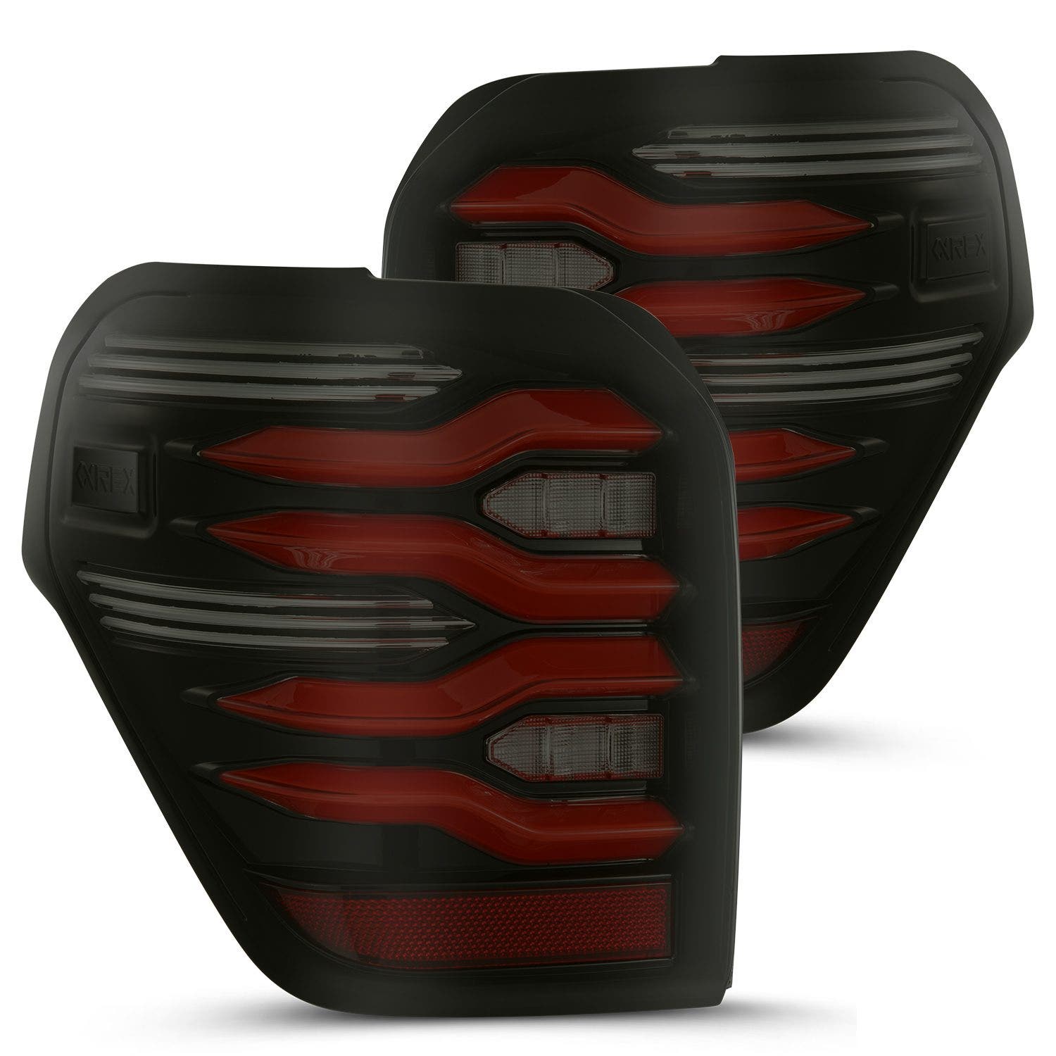 Alpharex-Led Taillights Black-Red -Led Taillights Black-Red