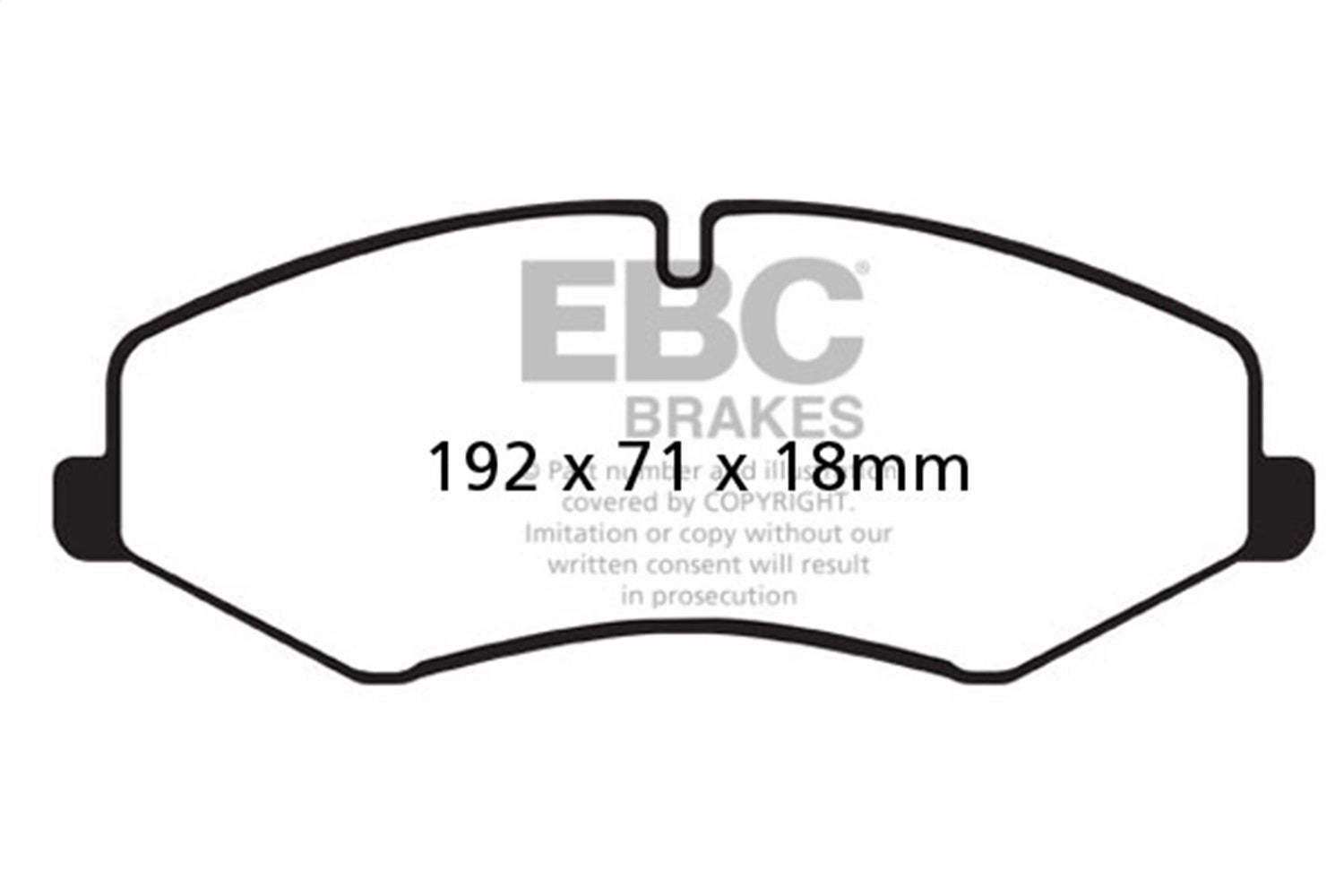 Ebc Brakes Dp42060r Yellowstuff Street And Track Brake Pads   Yellowstuff Street