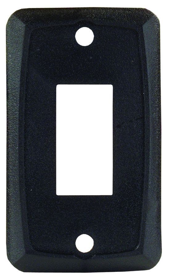 Jr Products 12855 Black Single Switch Face Plate   Multi Purpose Switch