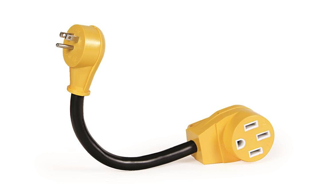 Camco Rv Dogbone Electrical Adapter With Innovative 180 Degree Bend Design And