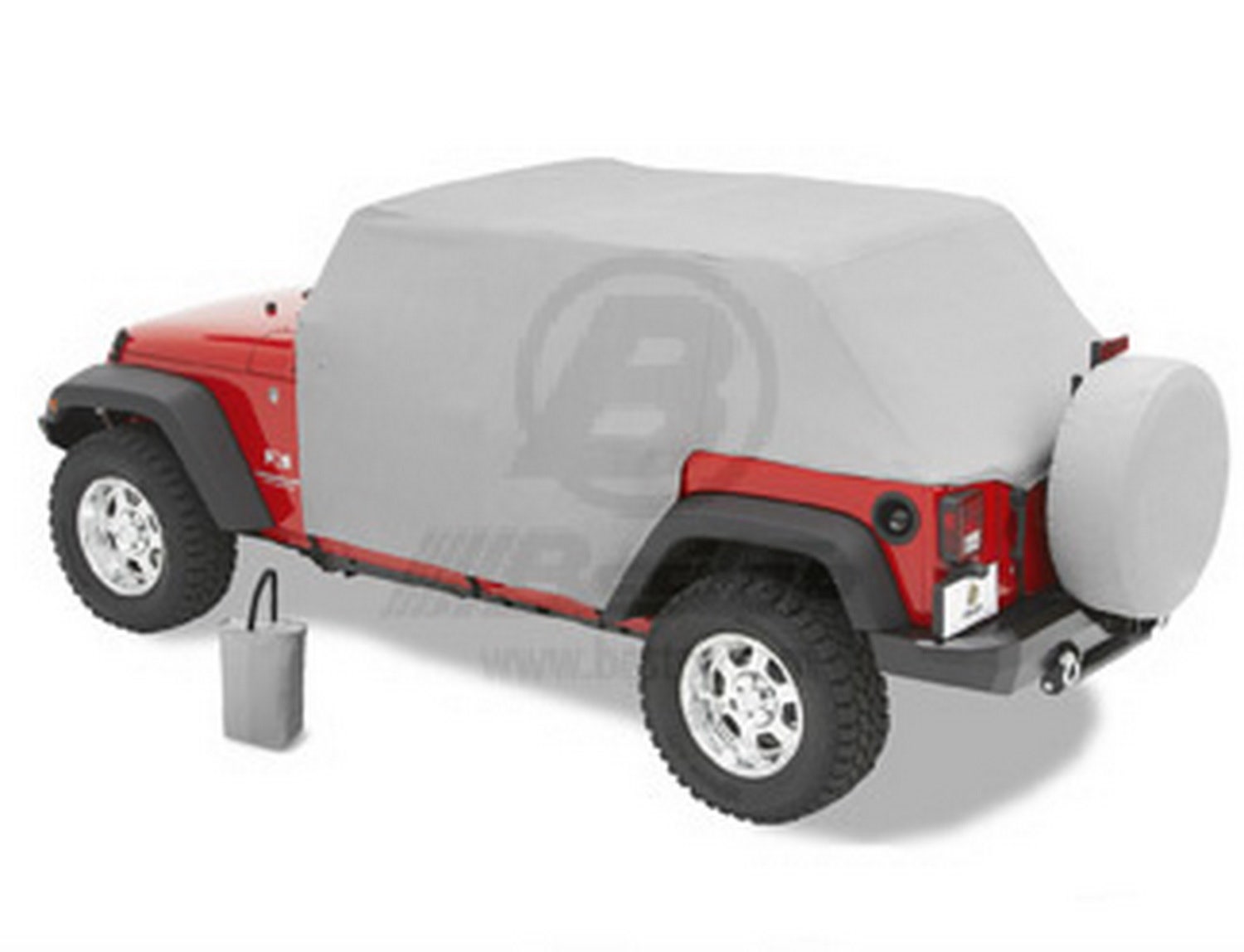Bestop 8104109 Charcoal All Weather Trail Cover For 2007-2018 Wrangler Unlimited