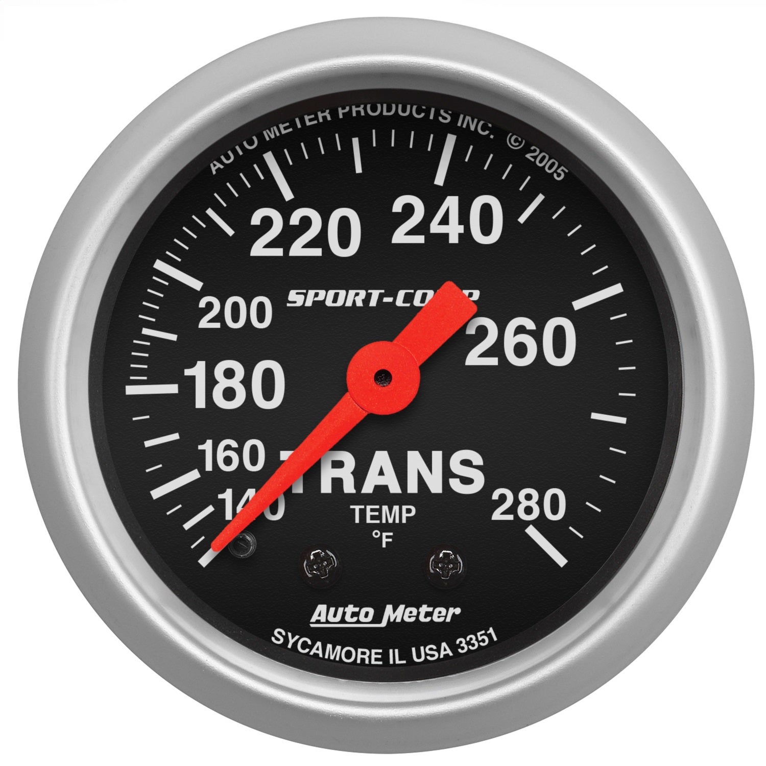 Autometer 3351 Sport-Comp Mechanical Transmission Temperature Gauge Auto Meter