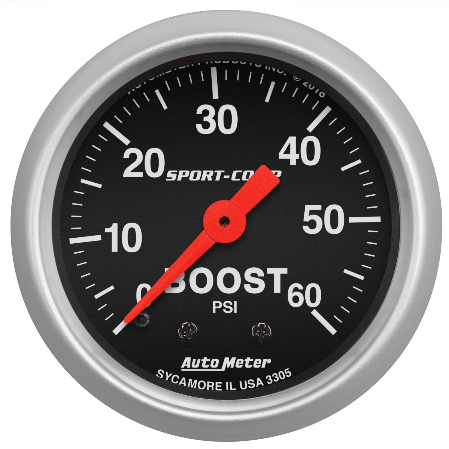 Autometer 3305 Sport-Comp Mechanical Boost Gauge   Sport-Comp Mechanical Boost