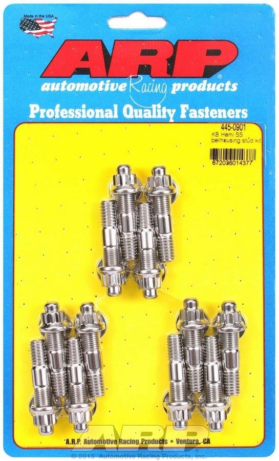 Arp 445-0901 Pro Series Black Oxide 3/8" Diameter 2.00" Length Bellhousing Stud