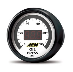Aem 30-4401 0-100 Psi Oil Or Fuel Pressure Gauge Aem  0-100 Psi Oil Or Fuel