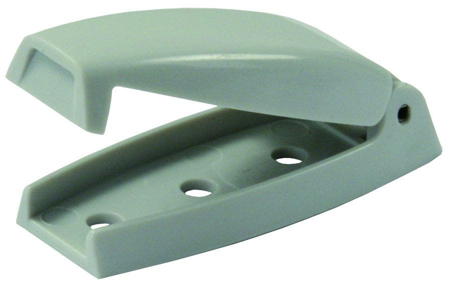 Jr Products 10244 Gray Bullet Baggage Door Catch   Door Catch; Used To - Keep