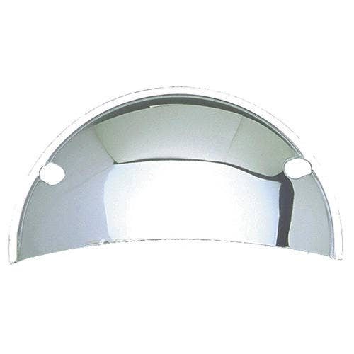 Trans-Dapt 9511 Chrome 3/4" Half-Round Headlight Rock Guards - Set Of 2 Trans
