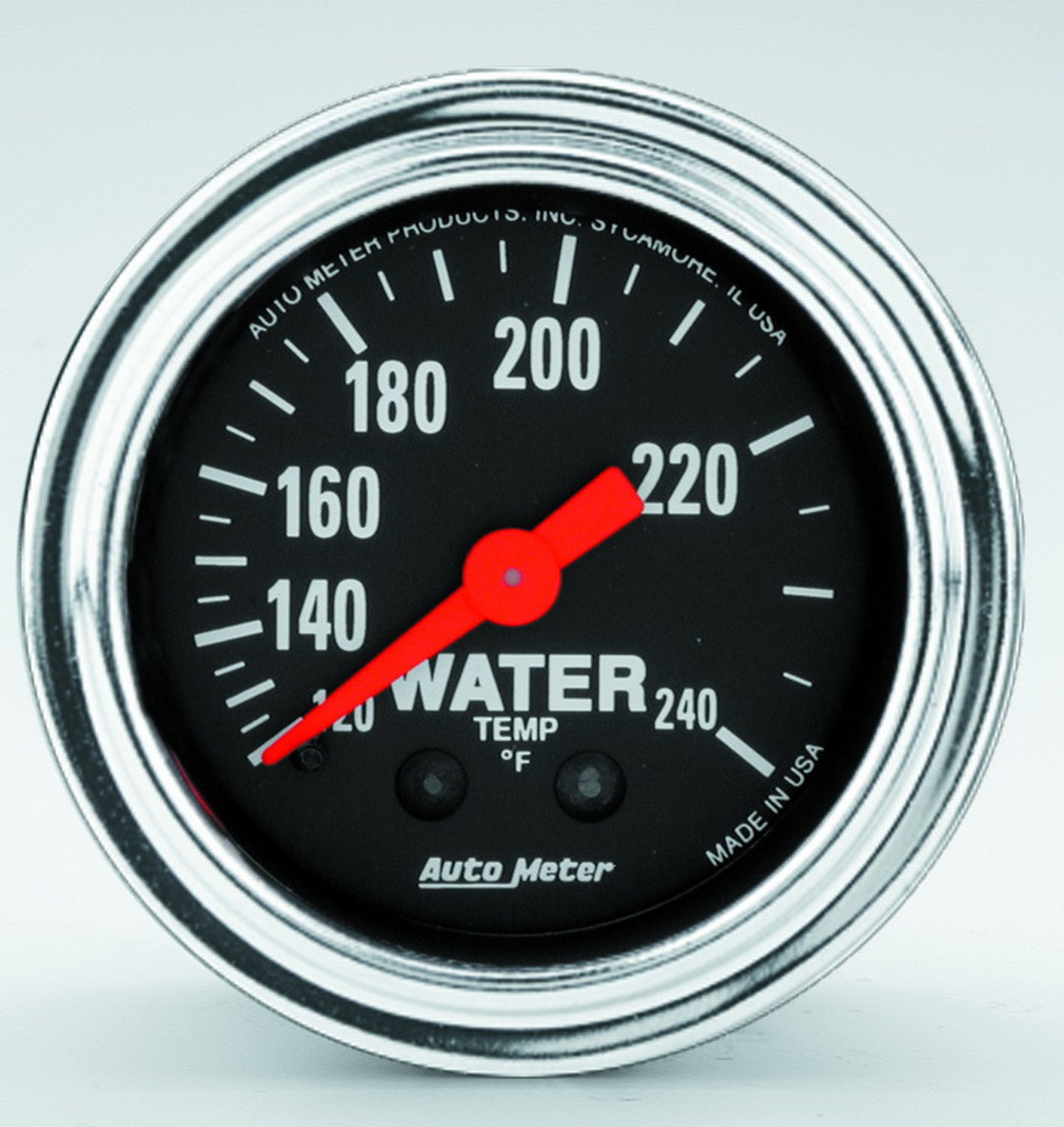 Autometer 2433 Traditional Chrome Mechanical Water Temperature Gauge Auto Meter