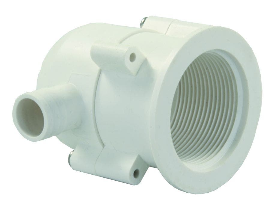 Jr Products 95195 Exterior Evacuation Drain Trap   Sink Trap; Color - White,