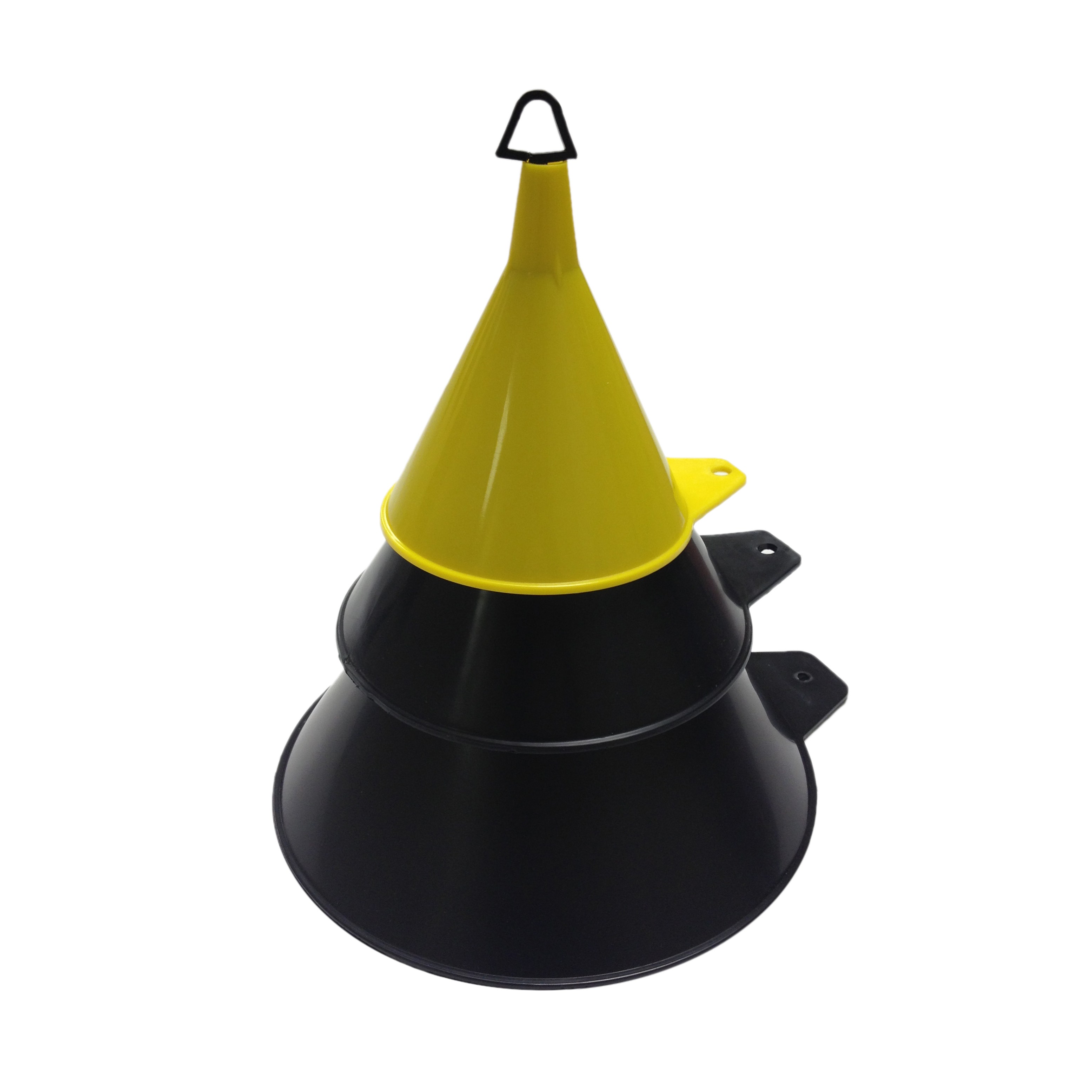 3-Pack Economy Funnels8oz   Funnel Combo; Shape - Round, Basin Size (In) - 3-1/2