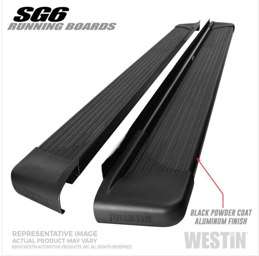 Westin Black Sg6 Running Boards Black Aluminum Running Board 89.5 Inches  Black