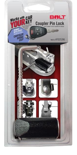 Bolt Coupler Pin Lock Chrysler/Dodge/Jeep  Locks/ Strattec Security  Trailer