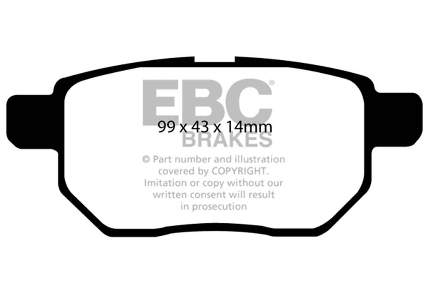 Ebc Brakes Dp31947c Redstuff Ceramic Low Dust Brake Pads   Redstuff Ceramic Low