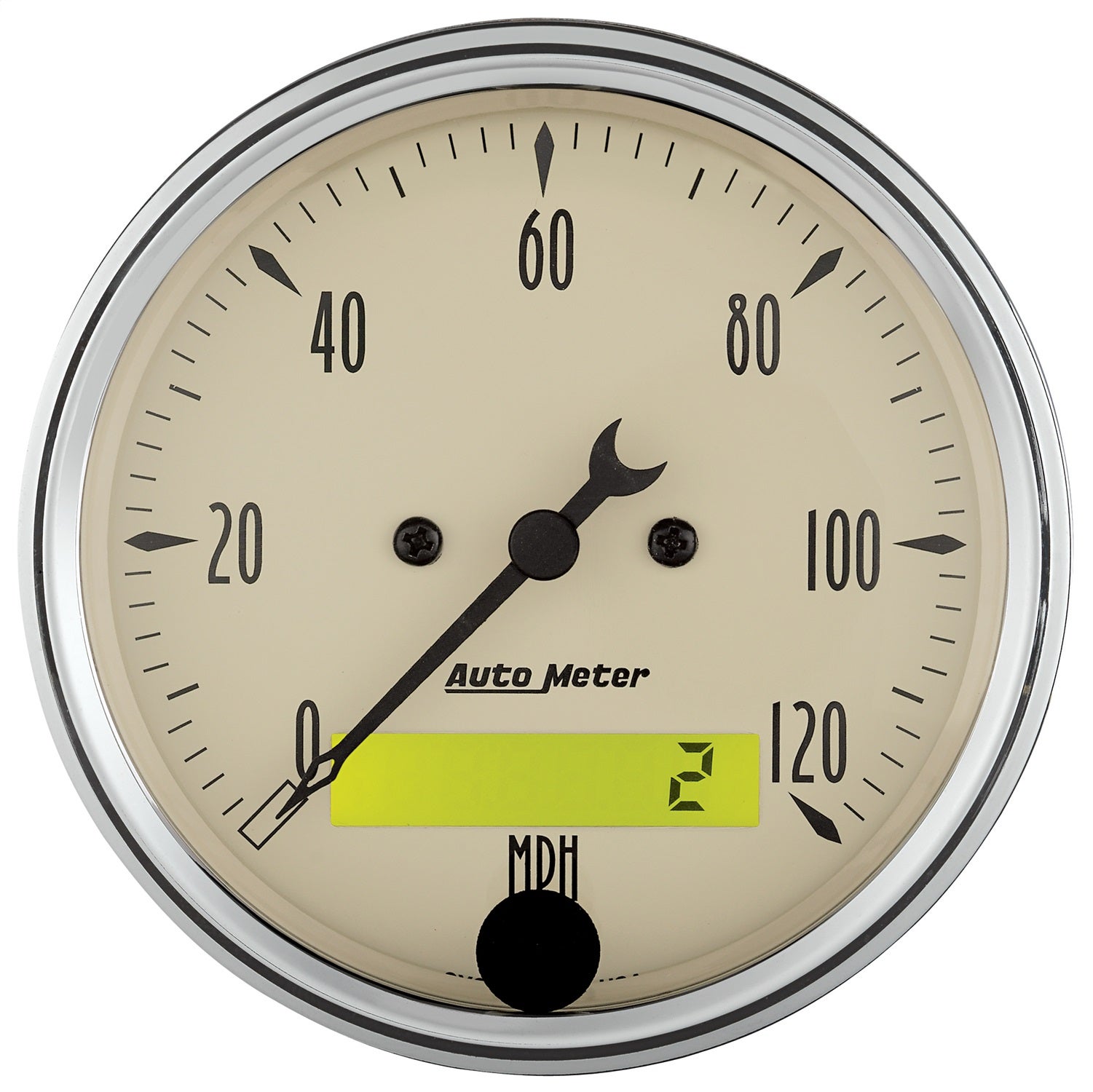 Autometer 1887 Antique Beige Electric Programmable Speedometer   Antique Beige