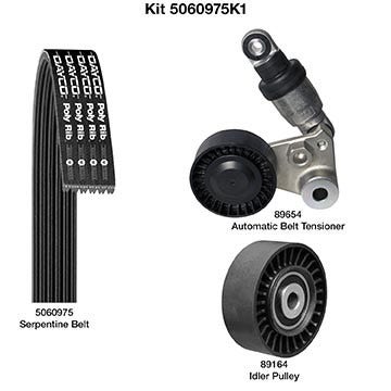 Dayco Serpentine Belt Drive Component Kit P/N:5060975K1  Serpentine Belt Drive