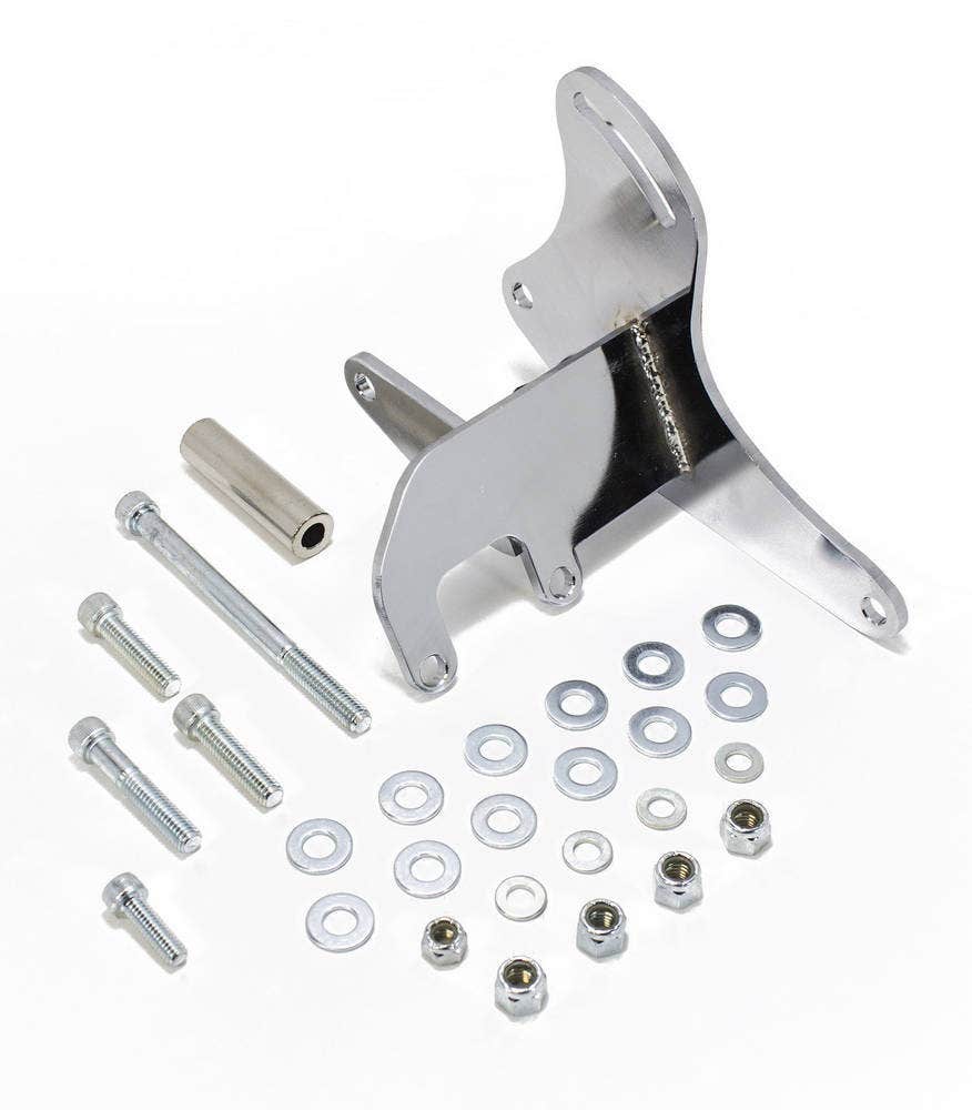 Racing Power R3834 Sb Chevy Driver Side Alternator Bracket (Chrome) Racing Power