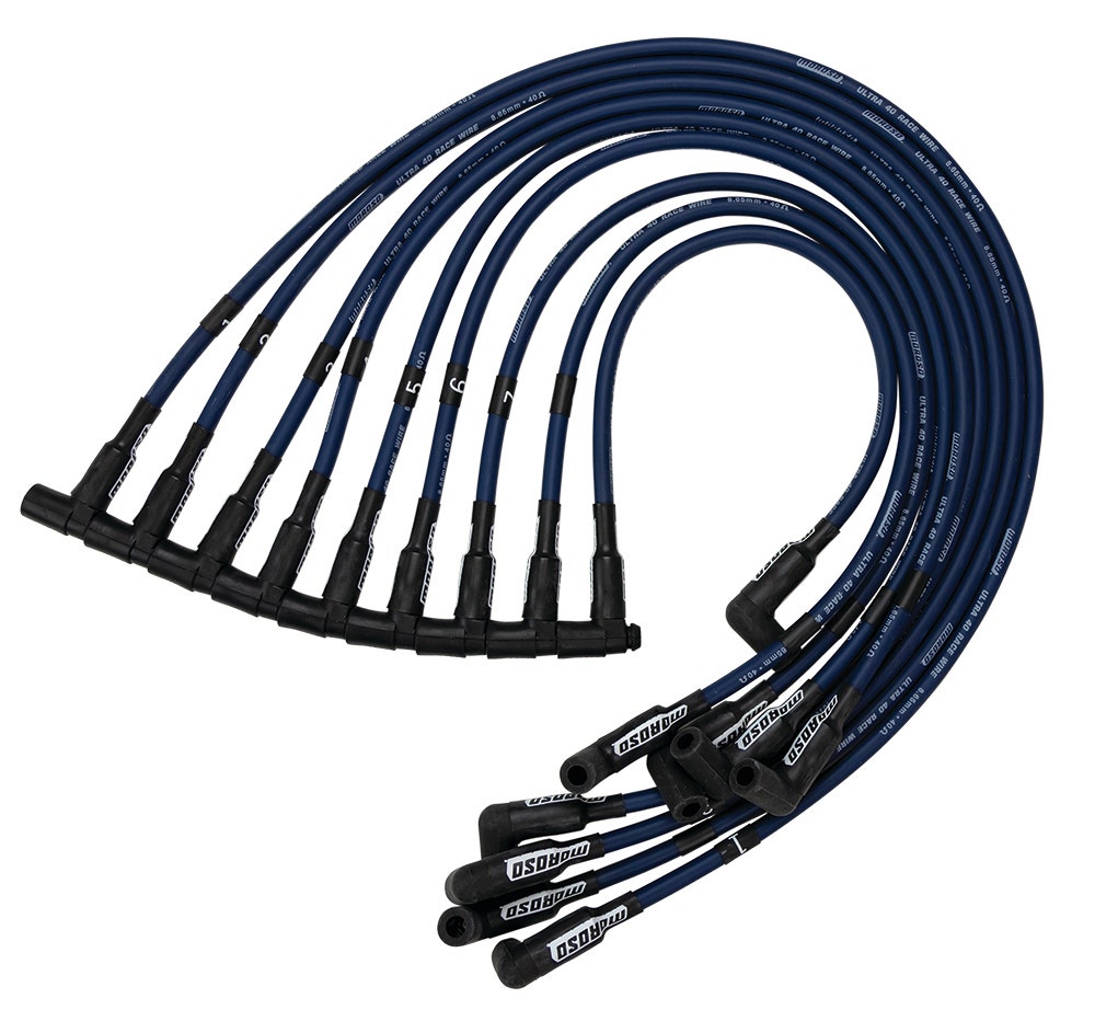 Ultra 40 Plug Wire Set Sbc Sprint Car Blue Ultra 40 Plug Wire Set Sbc Sprint Car