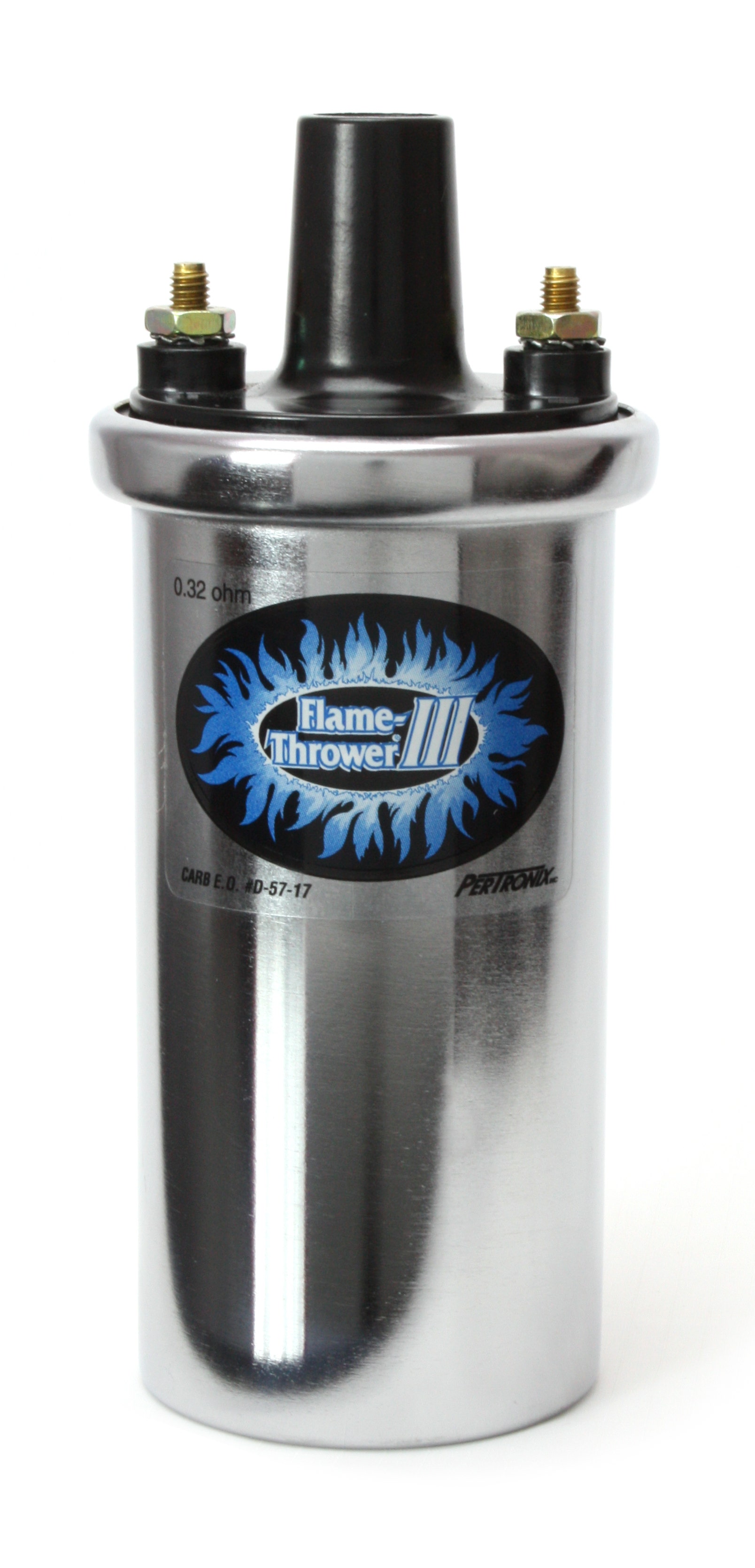 Pertronix 44001 Flame-Thrower Iii Chrome 45,000 Volt 0.32 Ohm Coil   Ignition