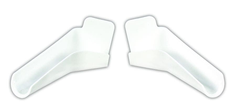 Jr Products 655-Flex-Pw-A Polar White Flexible Extended Rain Gutter Spout   Drip