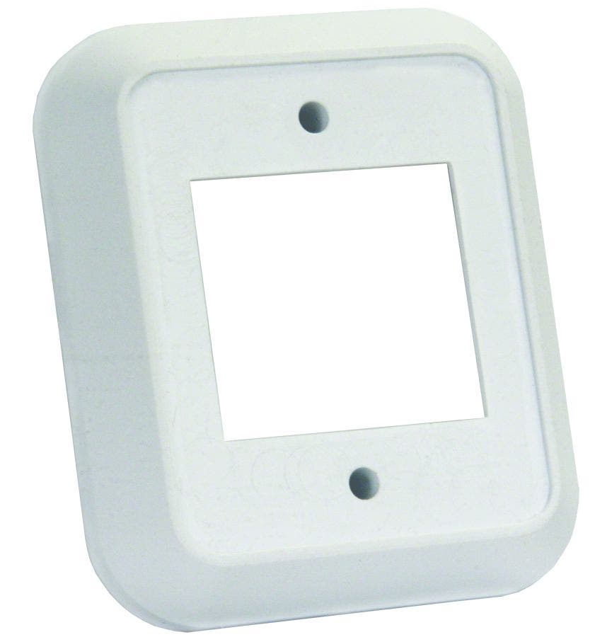 Jr Products 13515 Double Switch Wall Spacer - White   Switch Plate Cover;