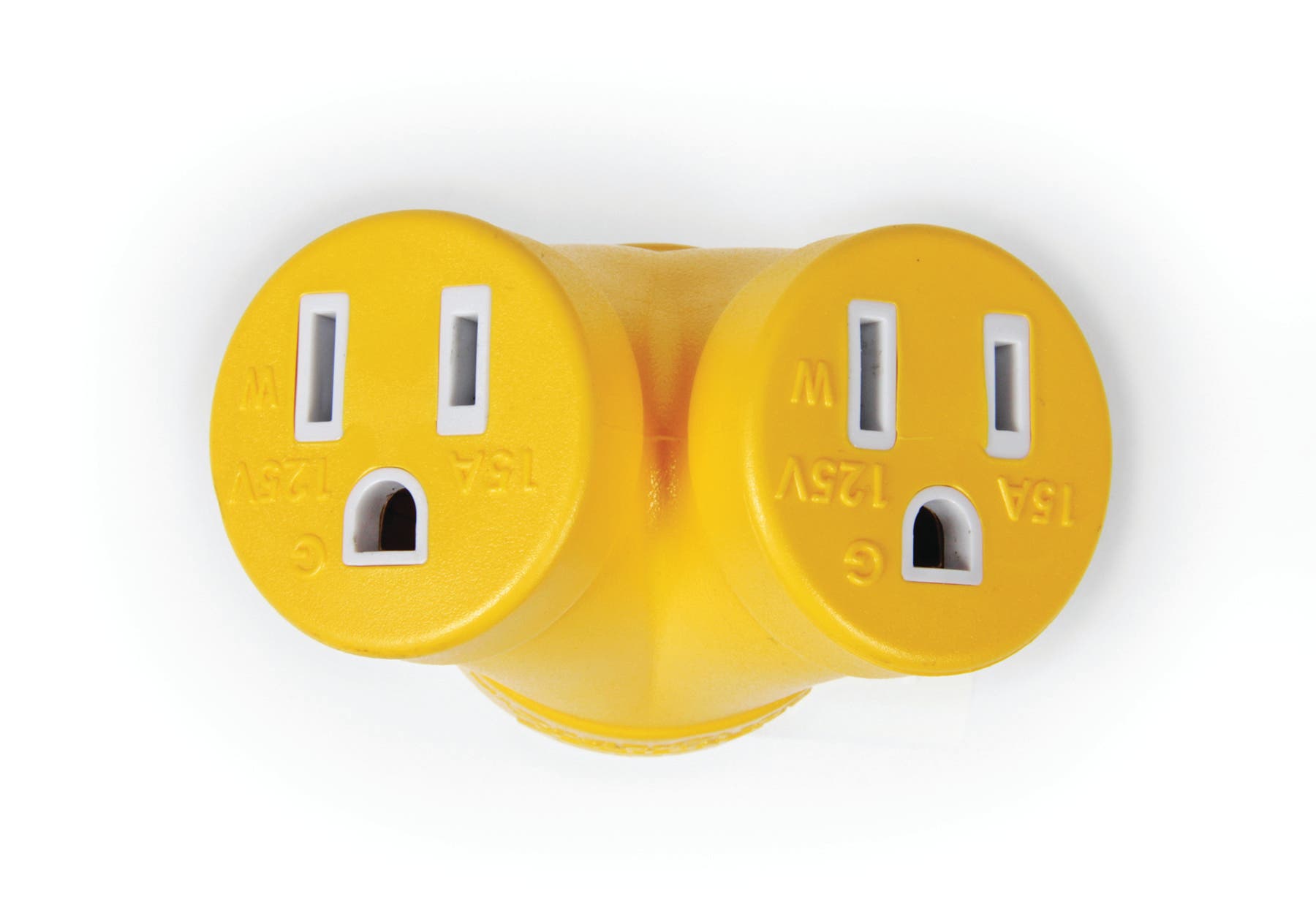 Camco Powergrip Heavy Duty 3-Prong Generator Adapter (30M/2 X 15F) - Durable