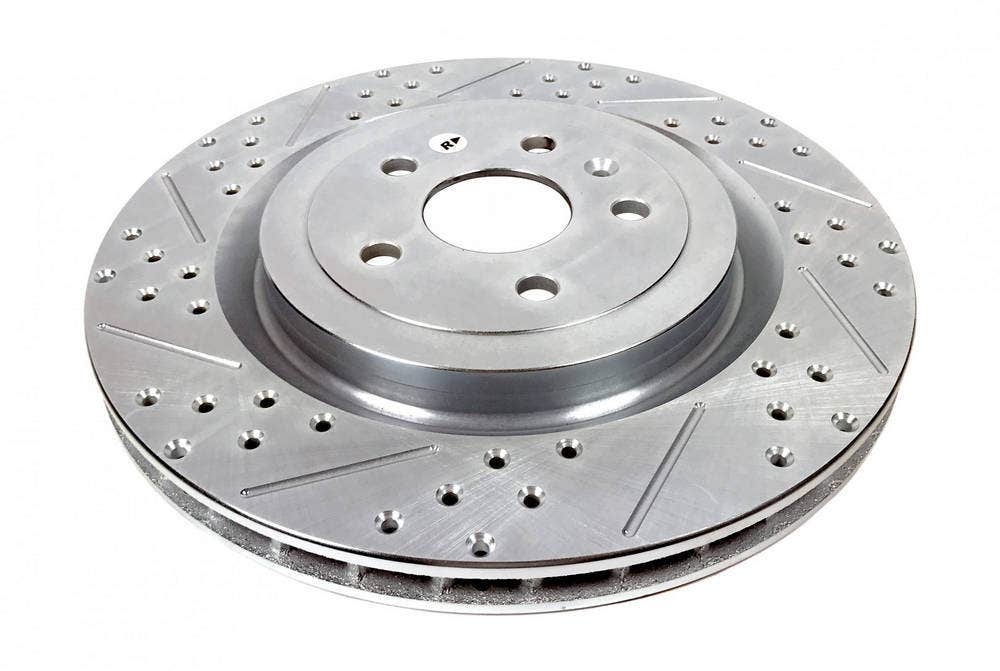 Baer 55163-020 Sport Rotors Slotted Drilled Zinc Plated Rear Brake Rotor Set -