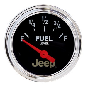 Autometer 880243 Jeep Electric Fuel Level Gauge Auto Meter Products 8586 Gauge